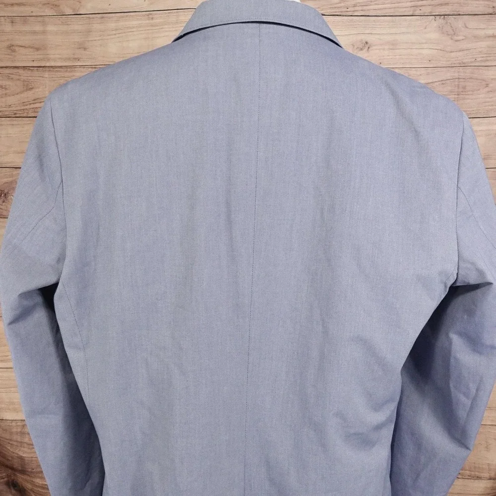 Banana Republic Blazer Mens 46R Blue Cotton Polyester Classic Fit Jacket Lined